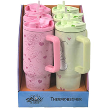 Lade das Bild in den Galerie-Viewer, Diddl Thermobecher 1100ml mit Trinkhalm/Henkel